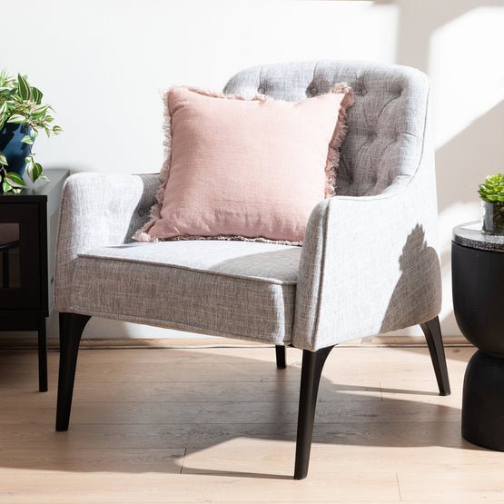 Wyatt Armchair - Light Spec Grey - Armchairs