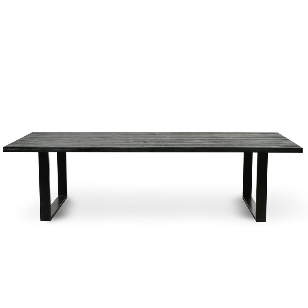 Xander Reclaimed Wood 2.8m Dining Table - Black - Dining Tables