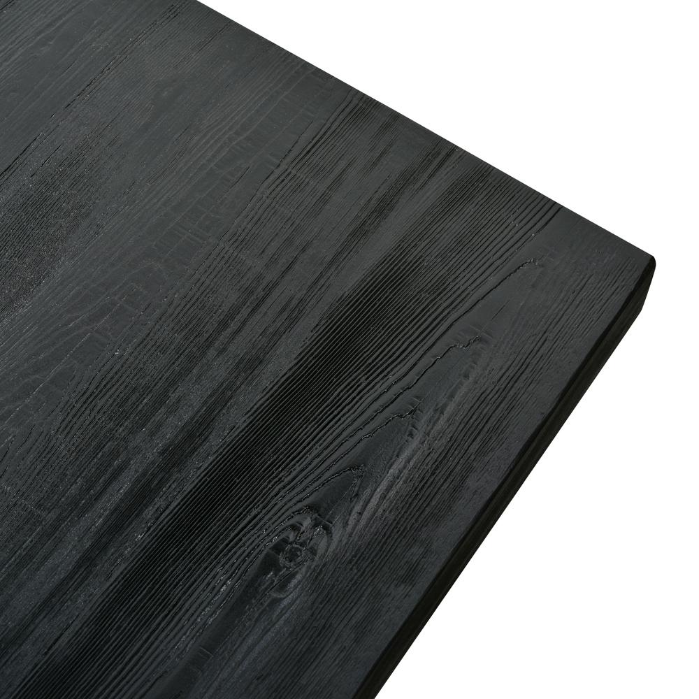 Xander Reclaimed Wood 2.8m Dining Table - Black - Dining Tables