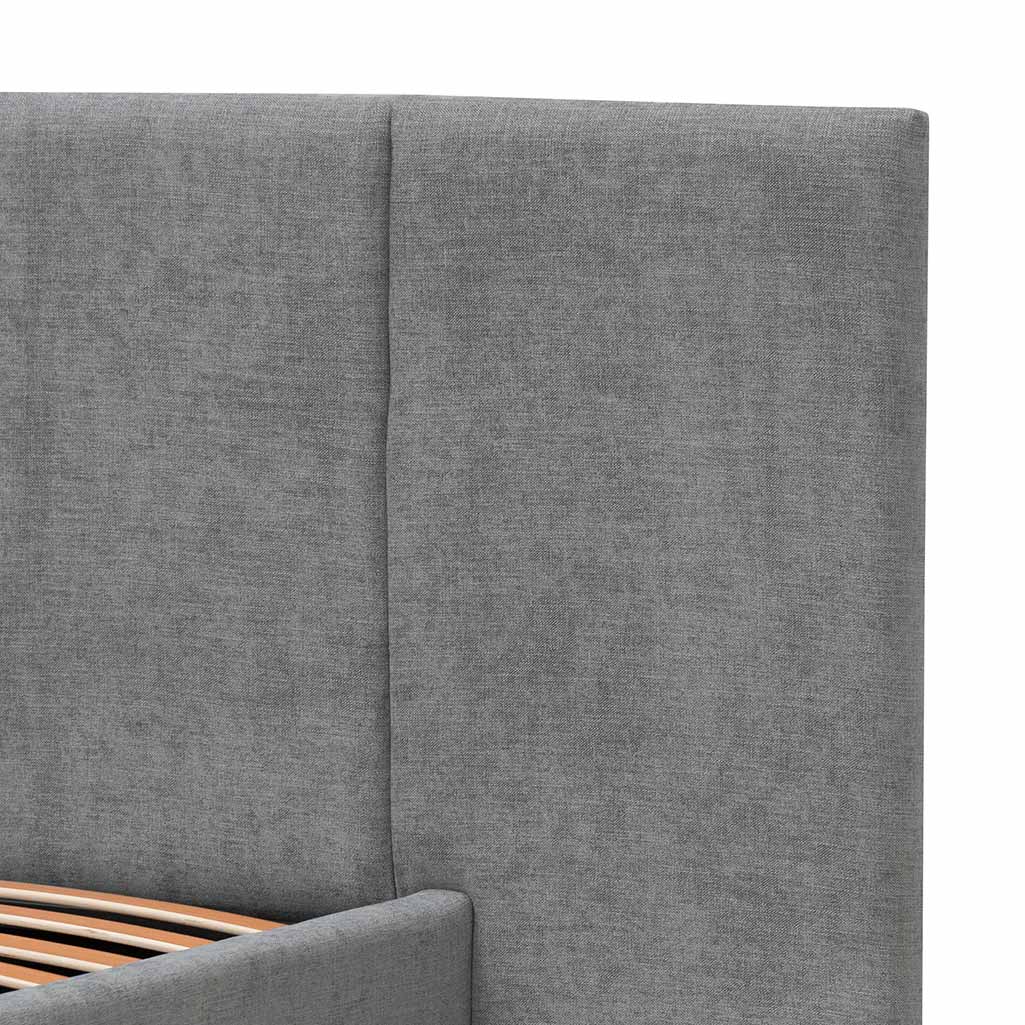 Xavier King Bed Frame - Flint Grey - Beds