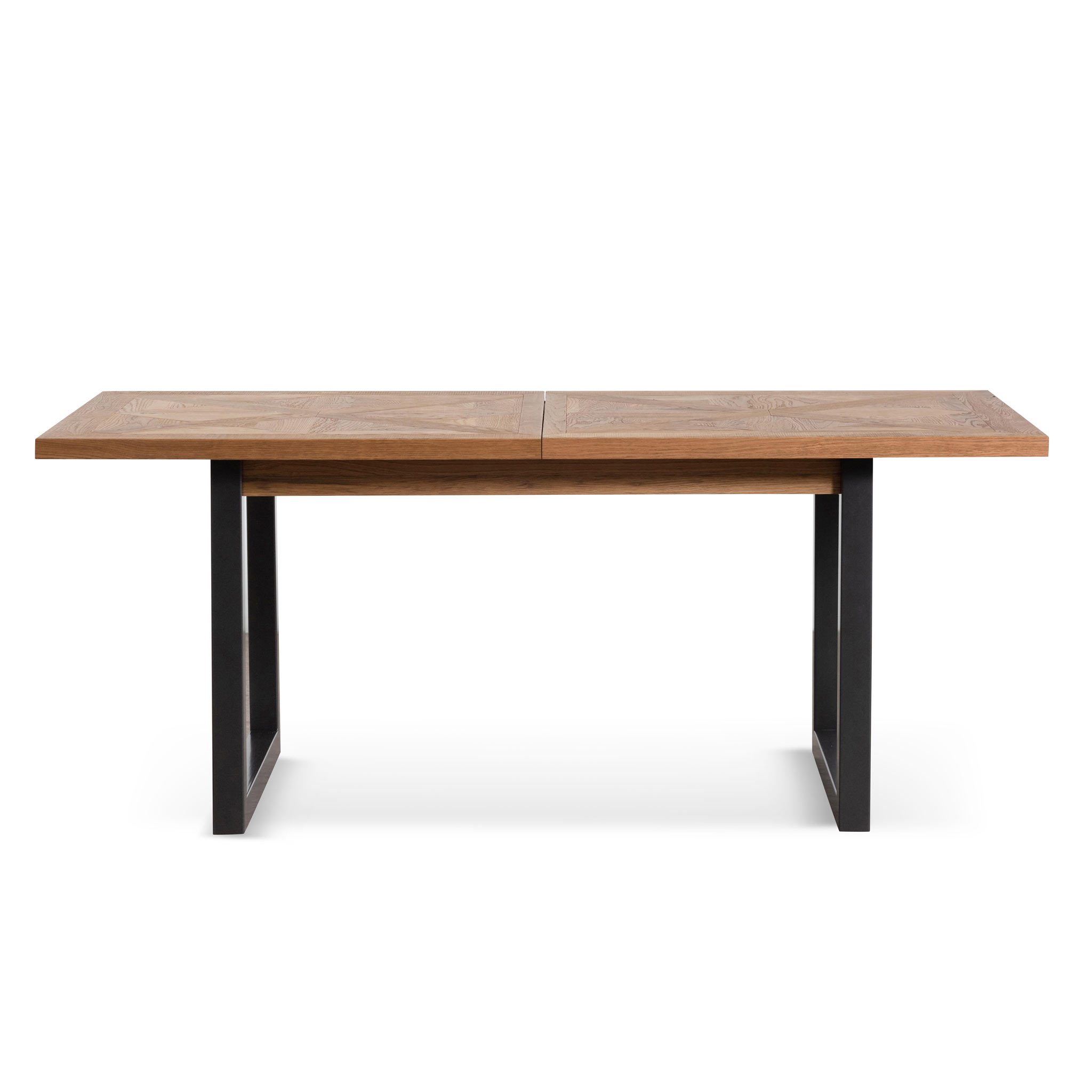 Yume Extendable Dining Table - European Knotty Oak and Peppercorn - Dining Tables