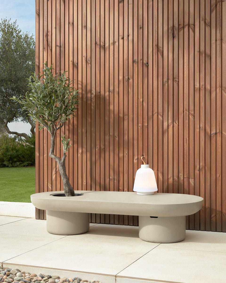 Zen Cement Outdoor Coffee Table - Coffee Table